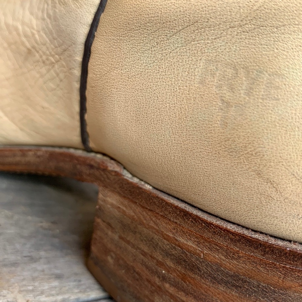FRYE Vintage Rare Tall Knee High Stitching Cowgirl Cowboy Western Boots Size 9 - Picture 6 of 13